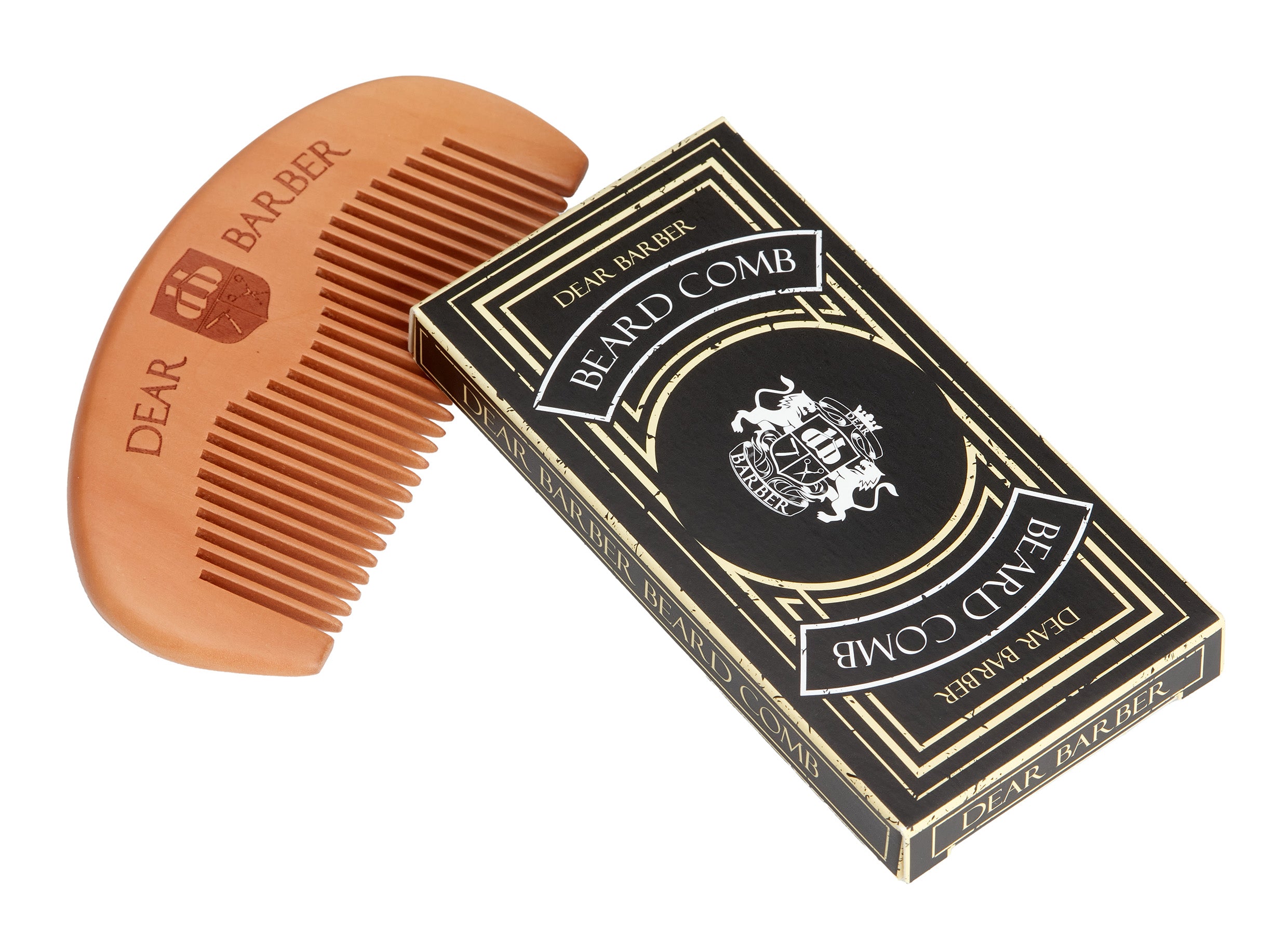 Beard Dear Dear Barber Beard Comb | Premium Male Grooming and Hair Styling | Wood